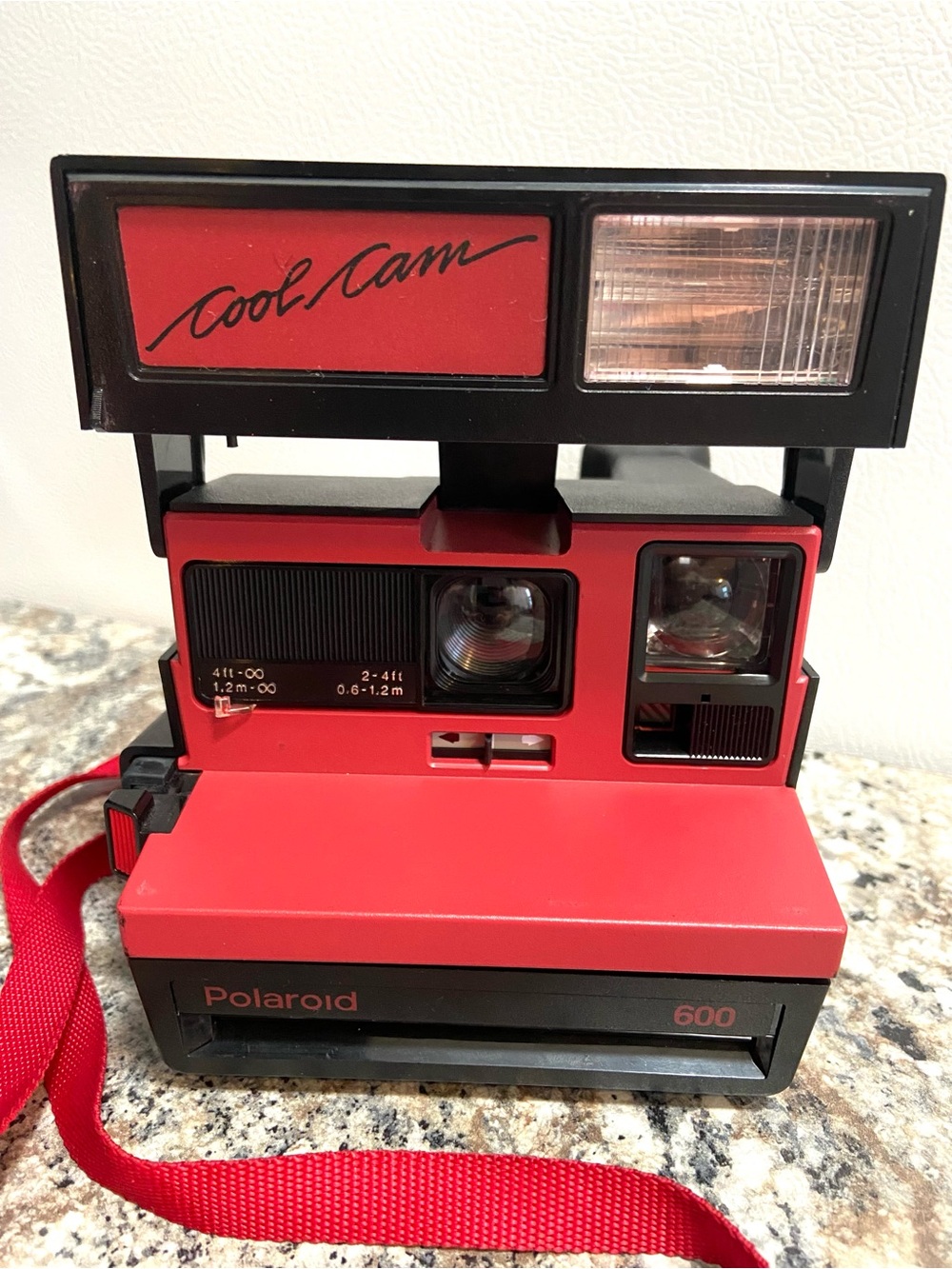 Vintage Polaroid 600 Cool Cam Instant Film Camera - Red